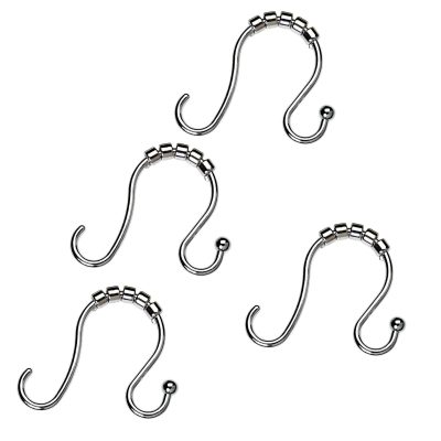 Bath | 12-Pk. Double Roller Chrome Shower Rings Bath Bath