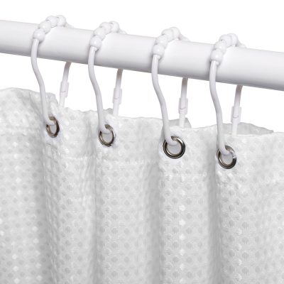 Bath | 12-Pk. Plastic Roller Shower Ring Set Bath Bath