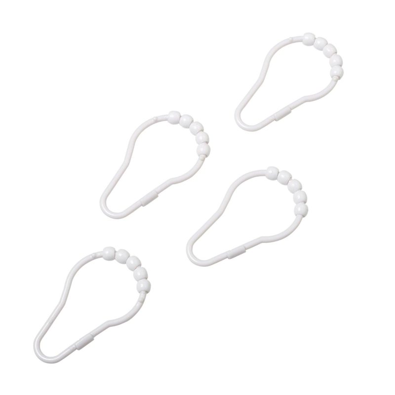 Bath | 12-Pk. Plastic Roller Shower Ring Set Bath Bath