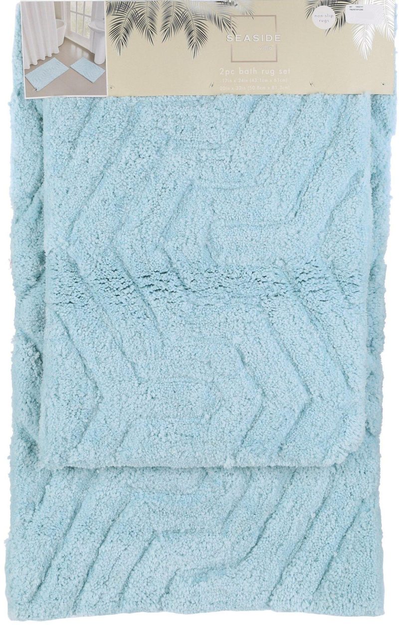 Bath | 2 Pk Non-Slip Bath Rug Set Bath Bath