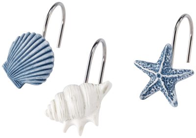 Bath | Abstract Coastal 12-Pc. Shower Hooks Bath Bath