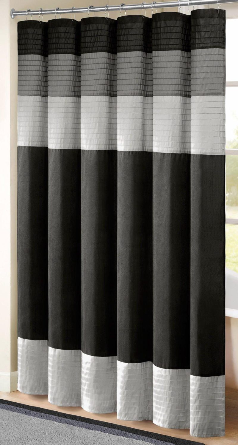 Bath | Amherst Black Shower Curtain Bath Bath