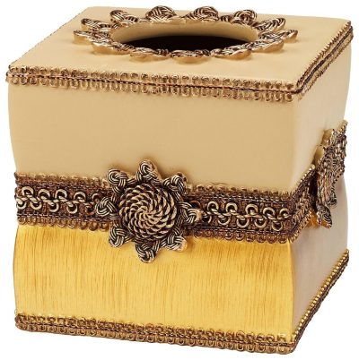 Bath | Braided Medallion Tissue Box Cover Bath Bath