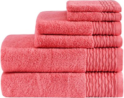 Bath | Breeze 6-Pc. Jacquard Zero Twist Towel Set Bath Bath