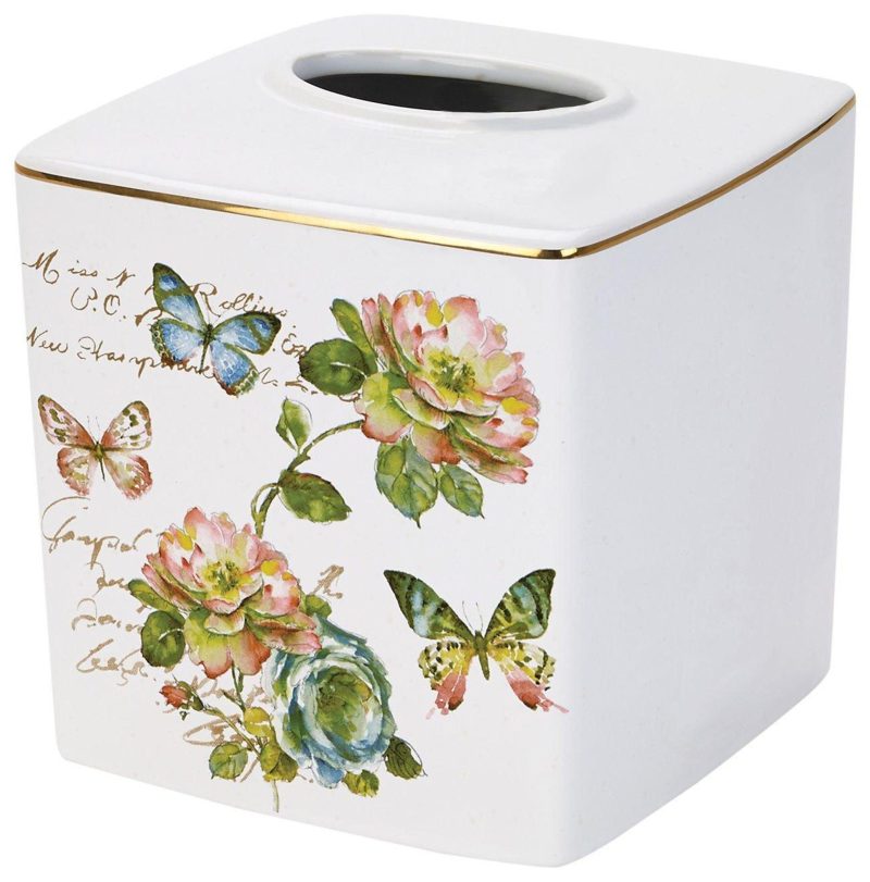 Bath | Butterfly Garden Tissue Box Cover Bath Bath