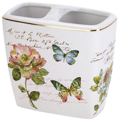 Bath | Butterfly Garden Toothbrush Holder Bath Bath