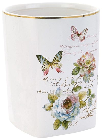 Bath | Butterfly Garden Wastebasket Bath Bath