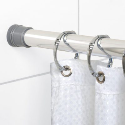 Bath | Chrome Twist Shower Rod Bath Bath