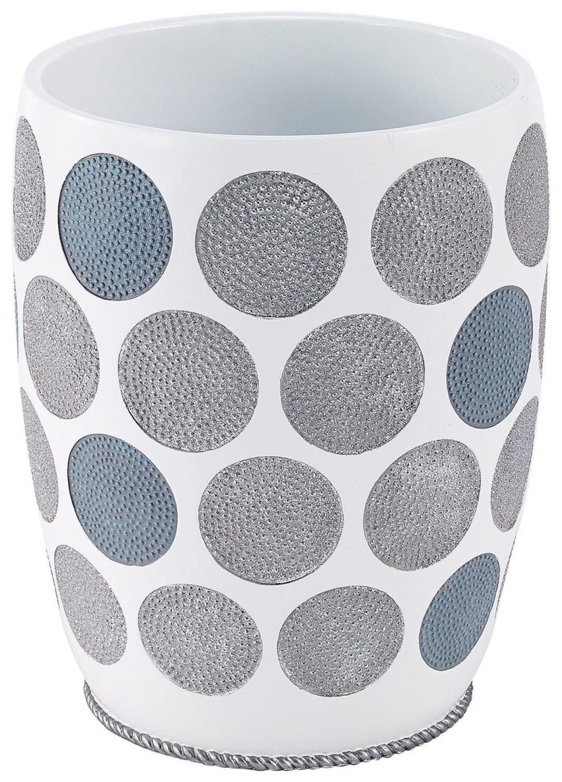 Bath | Dotted Circles Wastebasket Bath Bath