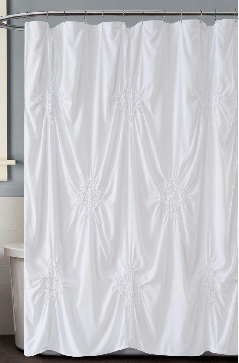 Bath | Georgia Rouched Shower Curtain Bath Bath