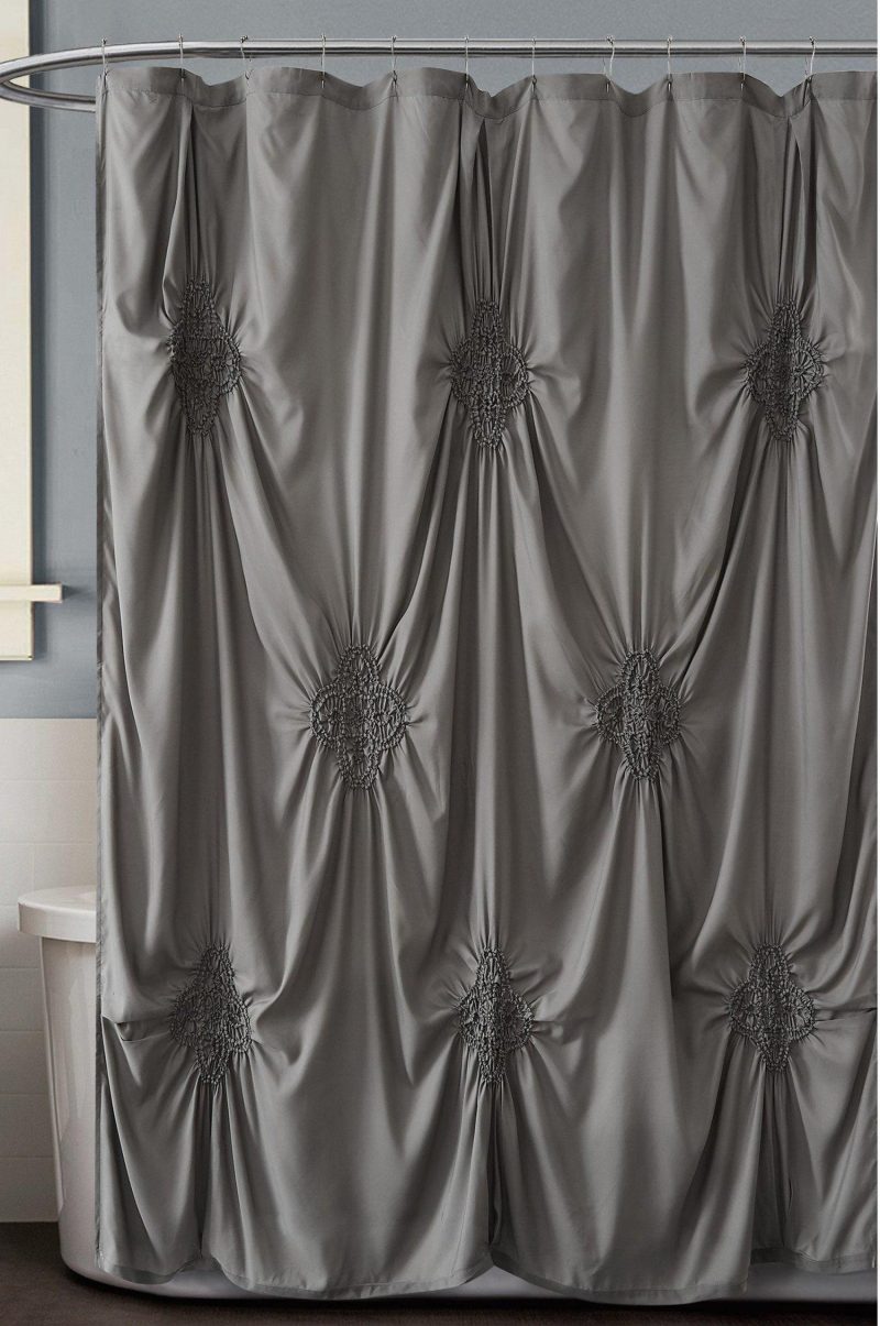 Bath | Georgia Rouched Shower Curtain Bath Bath