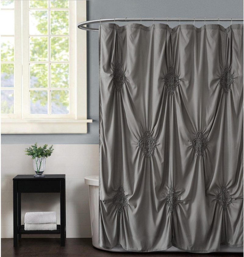 Bath | Georgia Rouched Shower Curtain Bath Bath