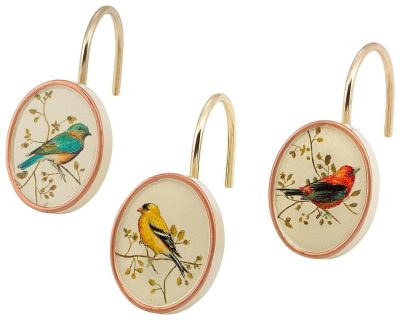 Bath | Gilded Birds 12-Pc. Shower Curtain Hooks Bath Bath