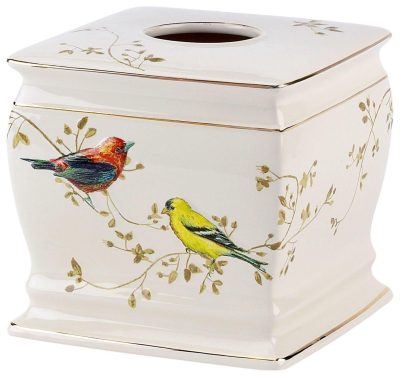 Bath | Gilded Birds Tissue Box Cover Bath Bath