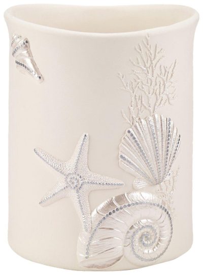 Bath | Sequin Shell Wastebasket Bath Bath