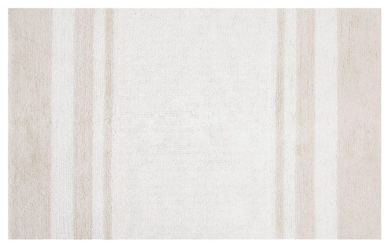 Bath | Spa Cotton Striped Reversible Bath Rug Bath AQUA