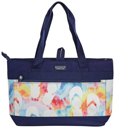 Beach & Pool | 2-Compartment Flip Flop Print Tote Cooler Beach & Pool Beach & Pool