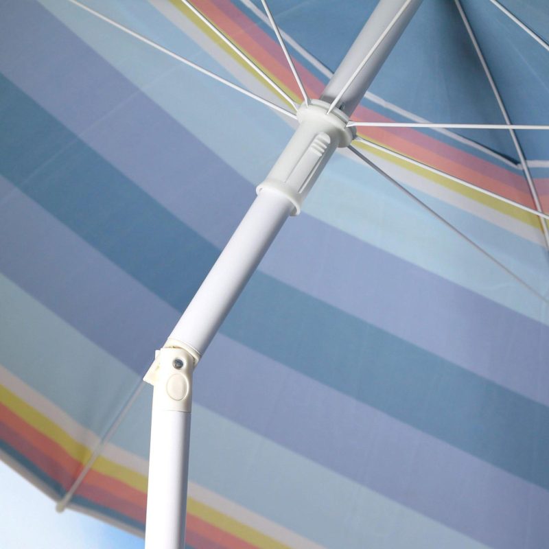 Beach & Pool | 7 Foot Beach Umbrella – Rainbow Border Beach & Pool Beach & Pool