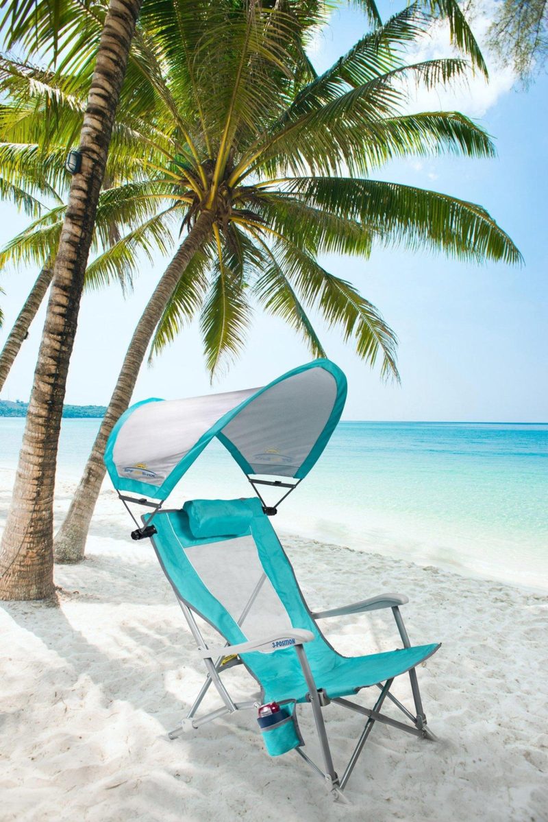 Beach & Pool | Foldable Recliner Chair With Shade Beach & Pool Beach & Pool