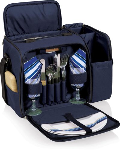 Beach & Pool | Malibu Navy Stripe Picnic Tote Beach & Pool Beach & Pool