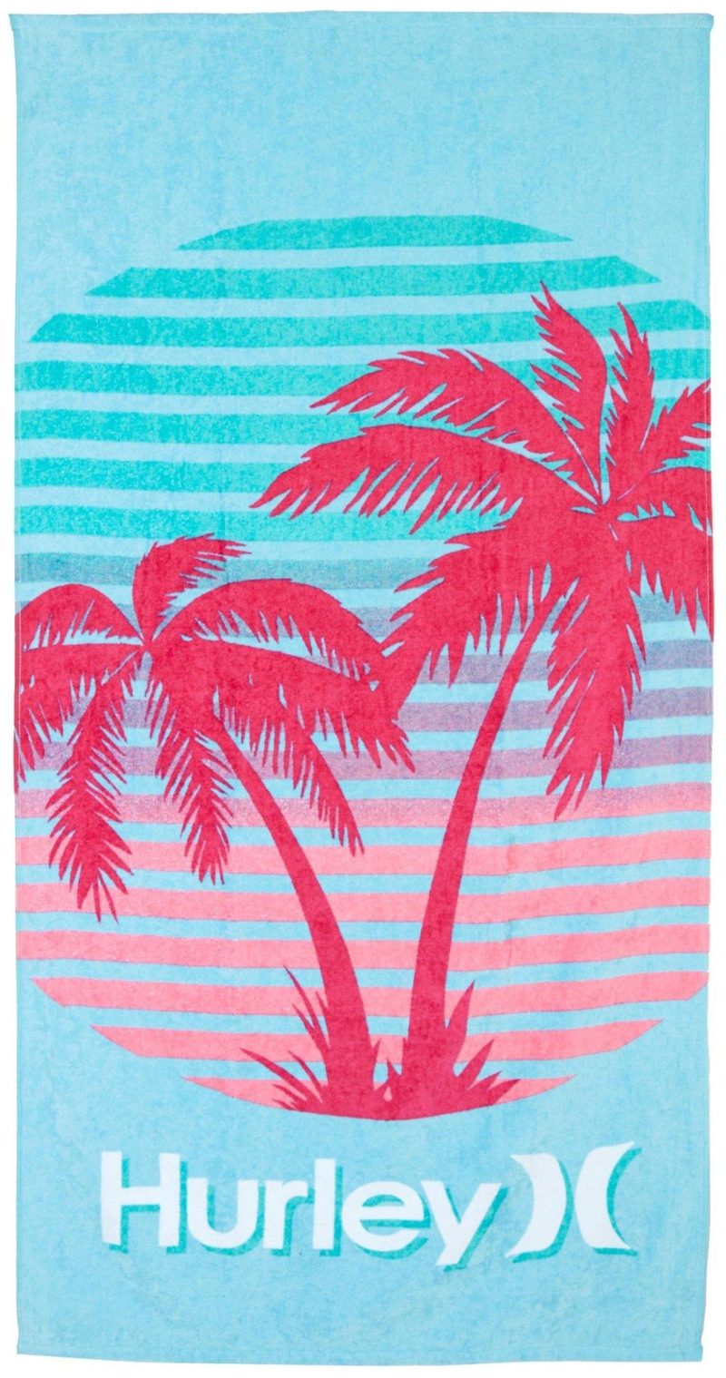 Beach & Pool | Palms Logo Beach Towel Beach & Pool AQUA BLUE/PINK