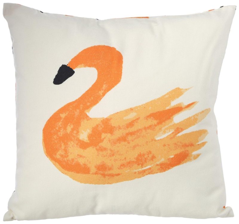 Bedding | 16X16 Swan Pattern Decorative Pillow Bedding Bedding