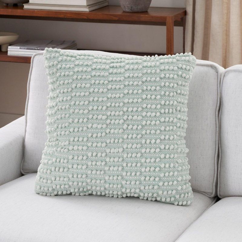 Bedding | 18X18 Woven Dot Decorative Pillow Bedding Bedding