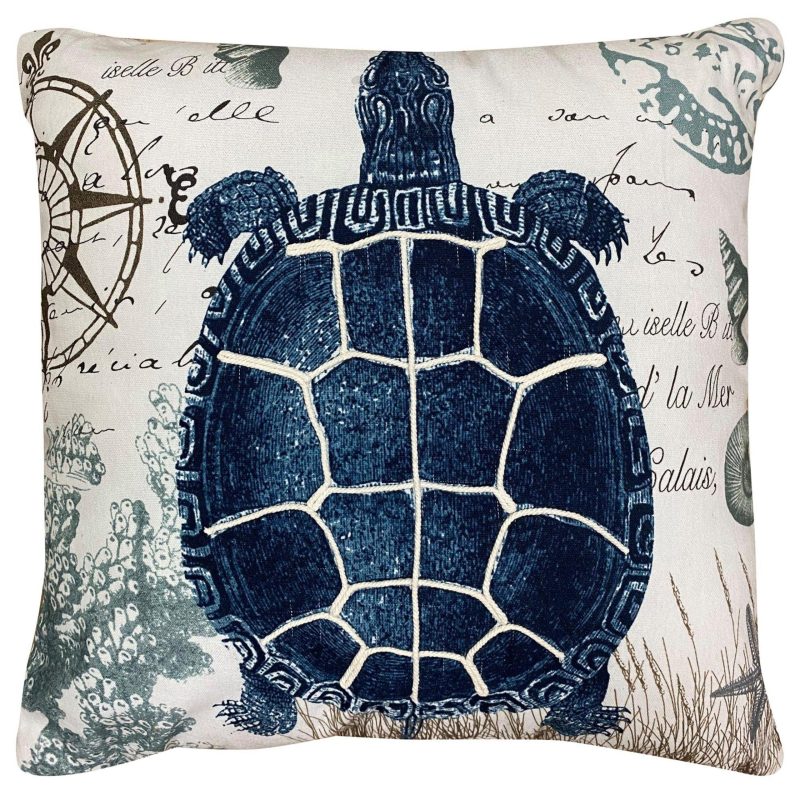 Bedding | 20X20 Nautical Turtle Decorative Pillow Bedding Bedding