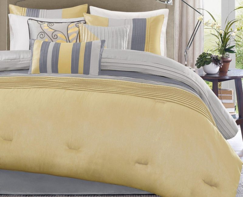 Bedding | Amherst Yellow 7-Pc. Comforter Set Bedding Bedding