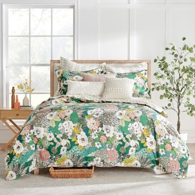 Bedding | Bettina Green Floral Duvet Cover Bedding Bedding