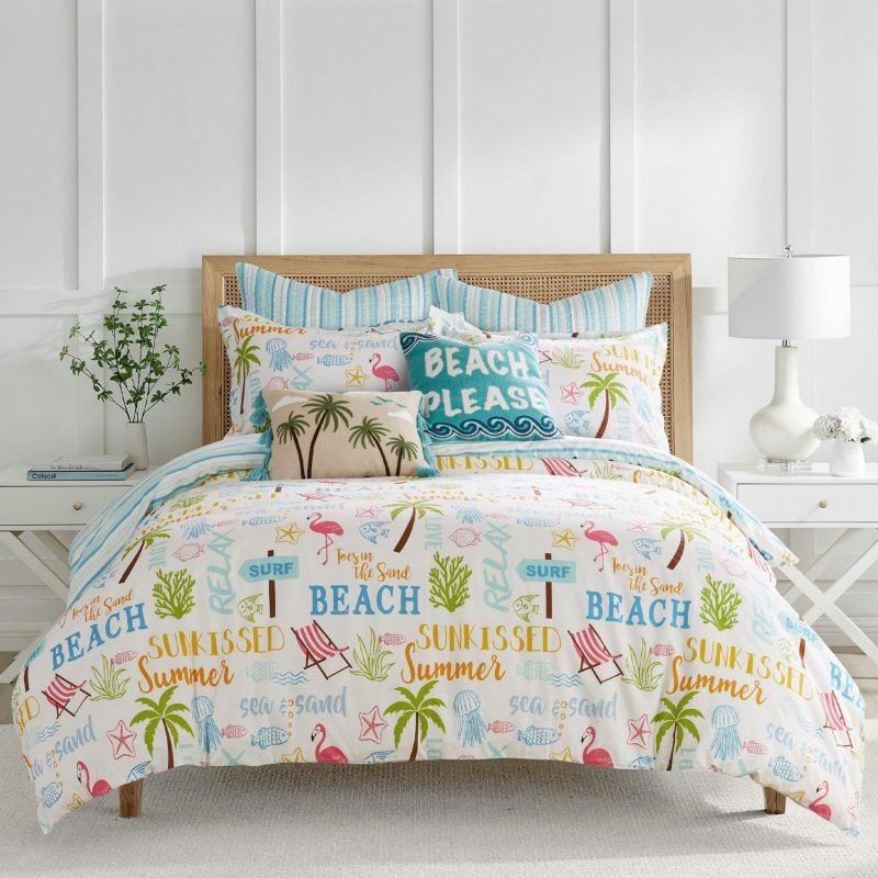 Bedding | Coastal Beach Days Duvet Cover & Sham Set Bedding Bedding