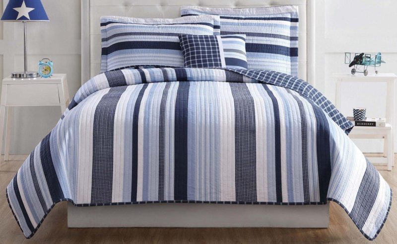 Bedding | Kids Mason Stripe Quilt Set Bedding Bedding