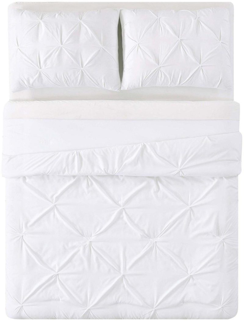 Bedding | Kids Pleated White Comforter Set Bedding Bedding