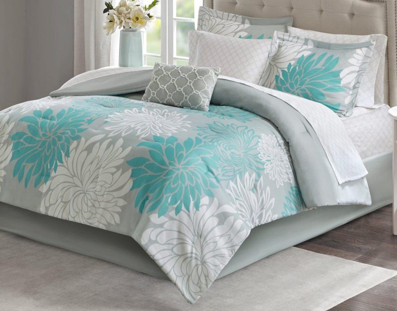 Bedding | Maible Comforter Set Bedding AQUA BLUE