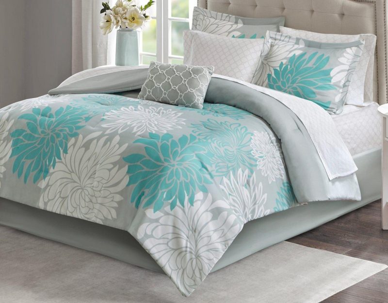 Bedding | Maible Comforter Set Bedding AQUA BLUE