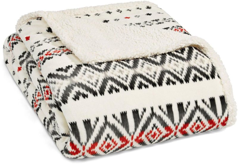 Bedding | Mountain Village Chili Sherpa Blanket Bedding Bedding