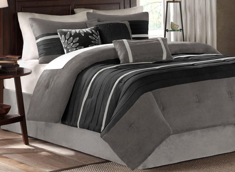 Bedding | Palmer Grey 7-Pc. Comforter Set Bedding Bedding