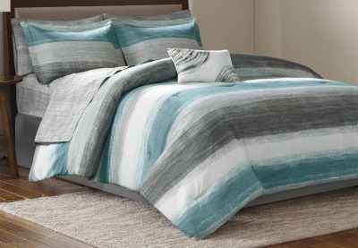 Bedding | Saben 9-Pc. Comforter Set Bedding AQUA BLUE