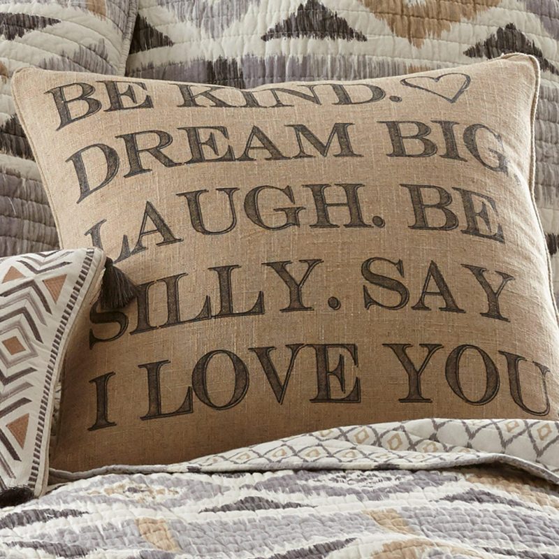 Bedding | Santa Fe Be Kind Decorative Pillow Bedding Bedding