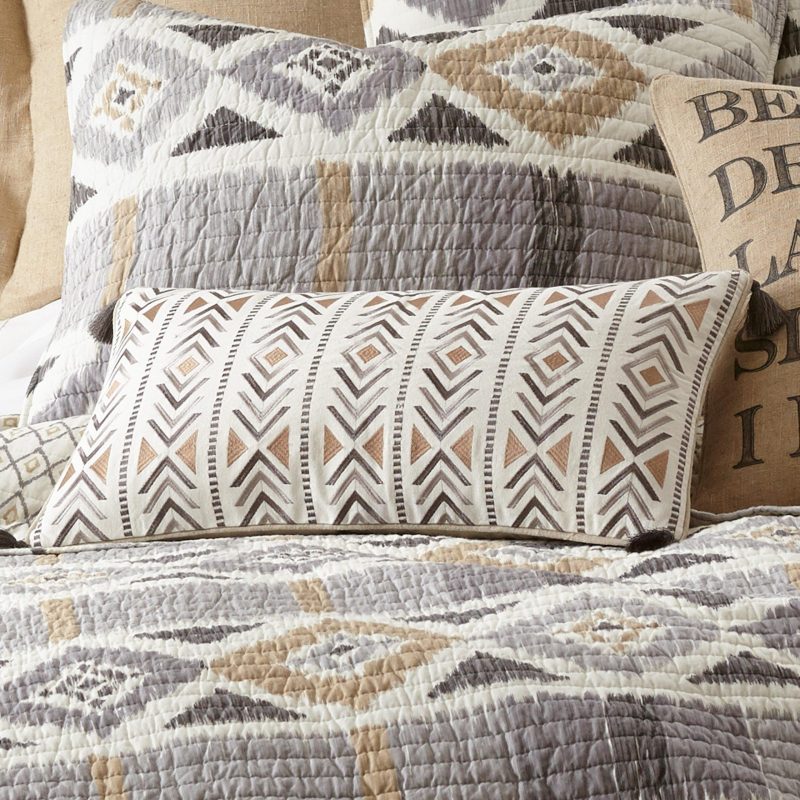 Bedding | Santa Fe Embroidered With Tassel Pillow Bedding Bedding