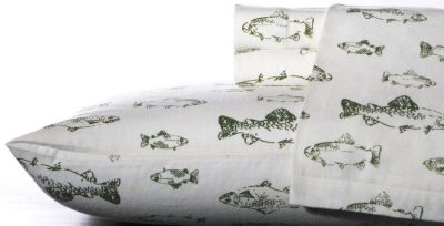 Bedding | School Of Fish Flannel Twin Sheet Set Bedding Bedding