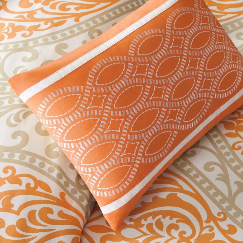 Bedding | Senna Orange Comforter Set Bedding Bedding