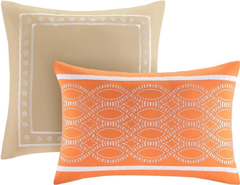 Bedding | Senna Orange Comforter Set Bedding Bedding