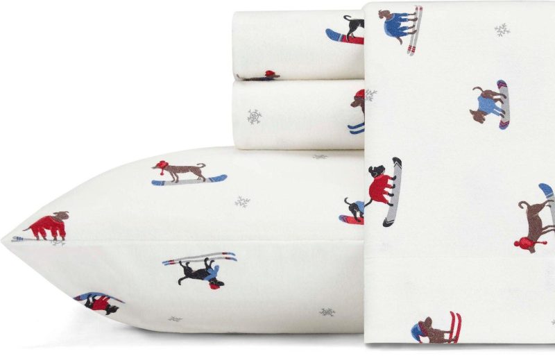 Bedding | Ski Patrol Flannel Sheet Set Bedding Bedding