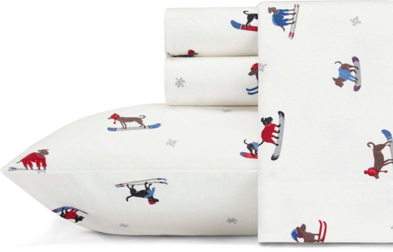 Bedding | Ski Patrol Flannel Sheet Set Bedding Bedding