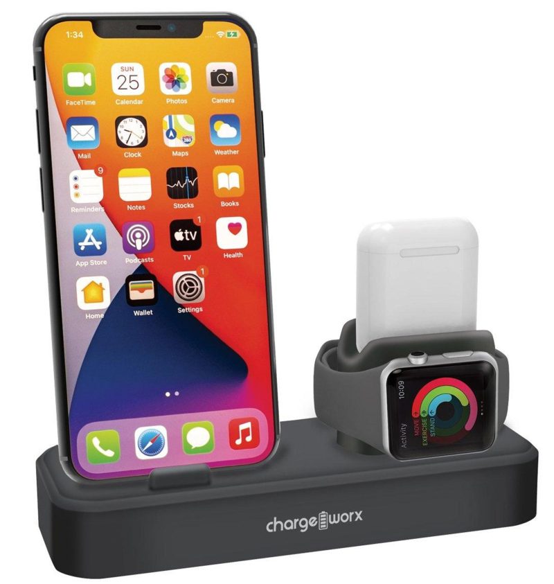 Electronics, Gadgets & Gifts | 3-In-1 Multi-Charging Stand Electronics, Gadgets & Gifts BLACK