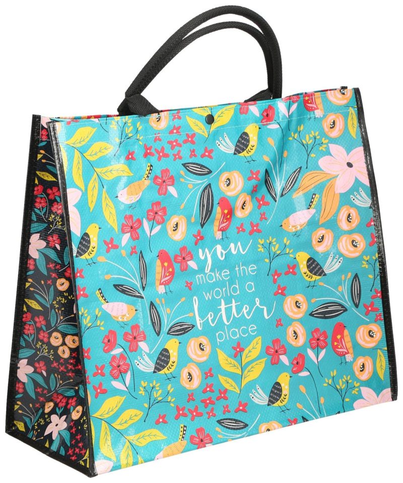 Electronics, Gadgets & Gifts | Better Place Flower Print Reusable Tote Electronics, Gadgets & Gifts BLUE MULTI