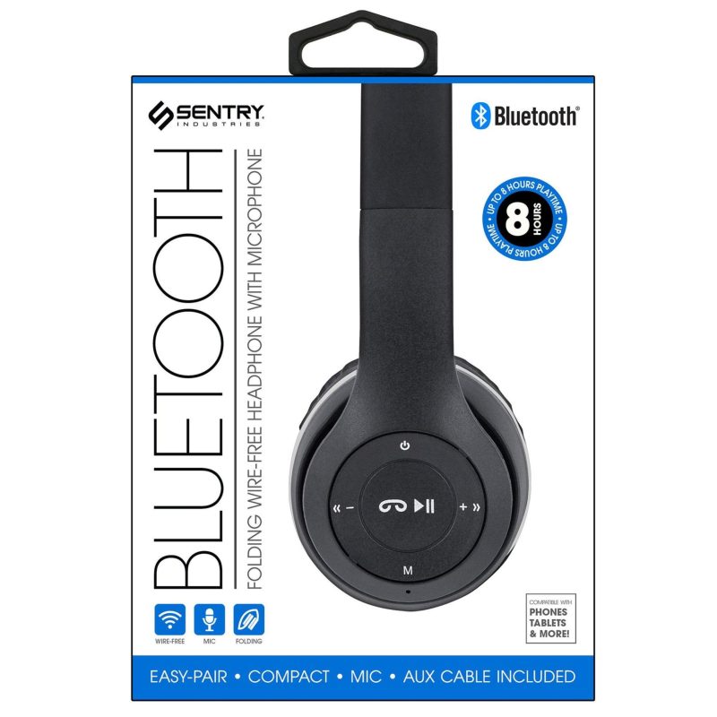 Electronics, Gadgets & Gifts | Bluetooth Folding Wire-Free Headphones Electronics, Gadgets & Gifts BLACK