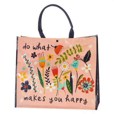 Electronics, Gadgets & Gifts | Happy Flower Print Reusable Tote Electronics, Gadgets & Gifts Electronics, Gadgets & Gifts