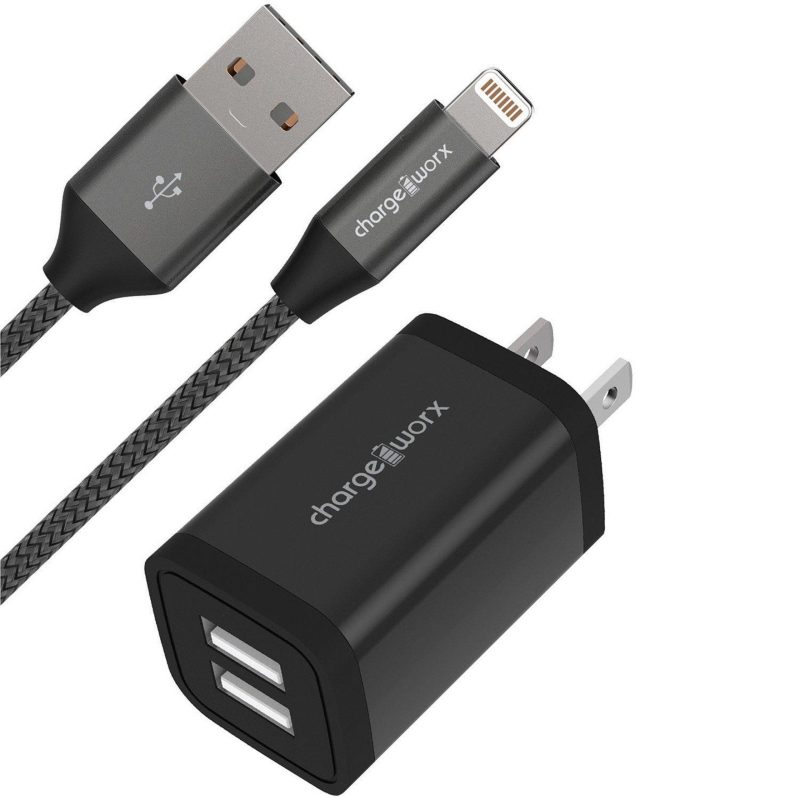 Electronics, Gadgets & Gifts | Lightning Connector And Dual Usb Charger Electronics, Gadgets & Gifts BLACK